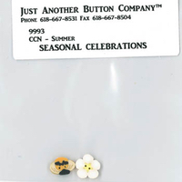 Just Another Button Company - Seasonal Celebrations - Summer button pack