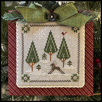 Little House Needleworks - Log Cabin Christmas No 6 - In the Woods Deer